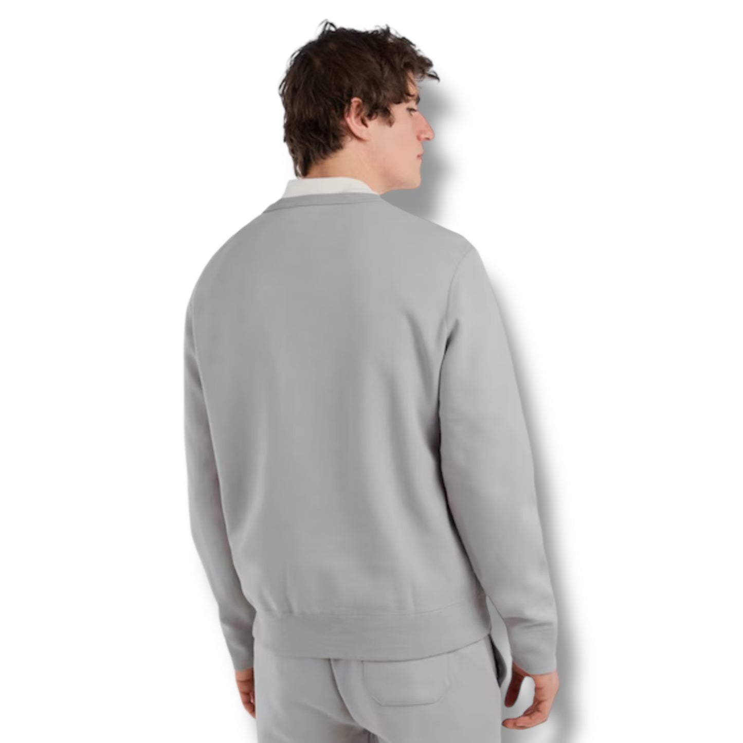 RALPH LAUREN TECH CREWNECK SWEATSHIRT SOFT GREY