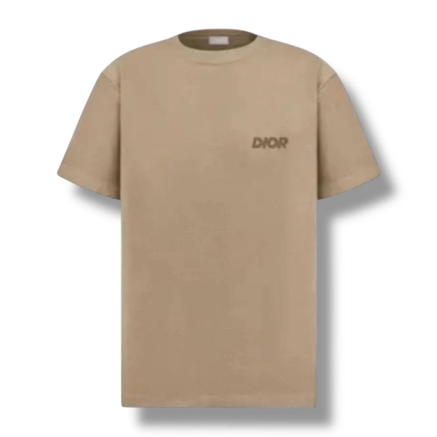 DIOR TOWELLING ICON LOGO T SHIRT BEIGE