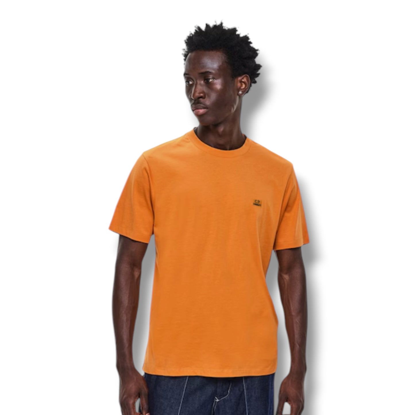 CP COMPANY SMALL LOGO T-SHIRT ORANGE