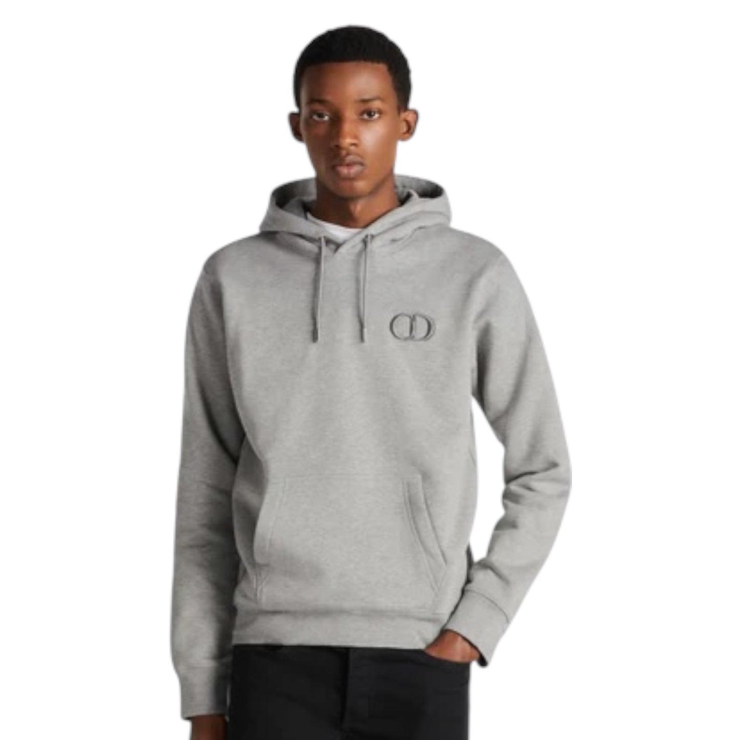 DIOR CD ICON LOGO OTTH HOODIE GREY