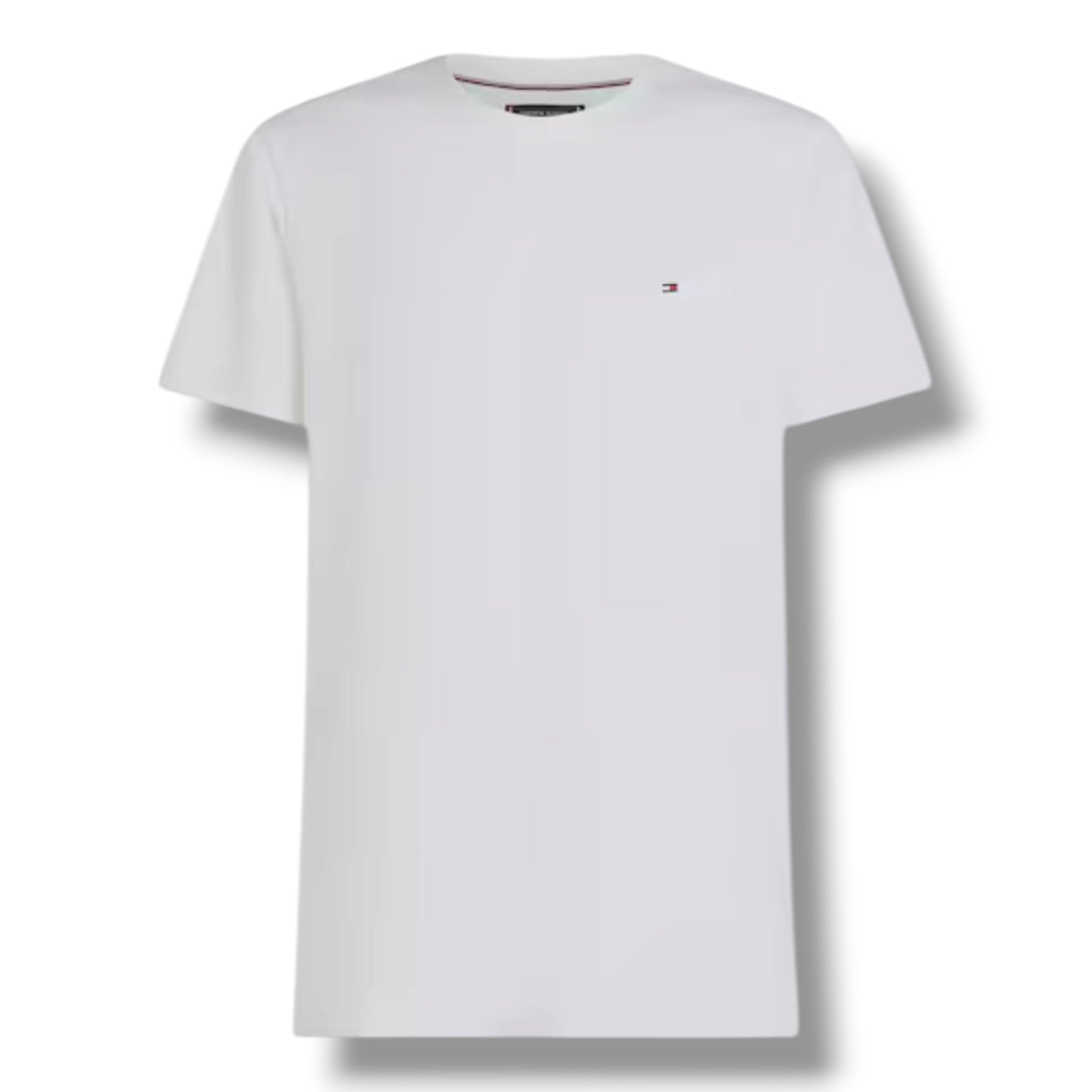 TOMMY HILFIGER SMALL LOGO T-SHIRT & SWIM SHORTS SET WHITE & RED