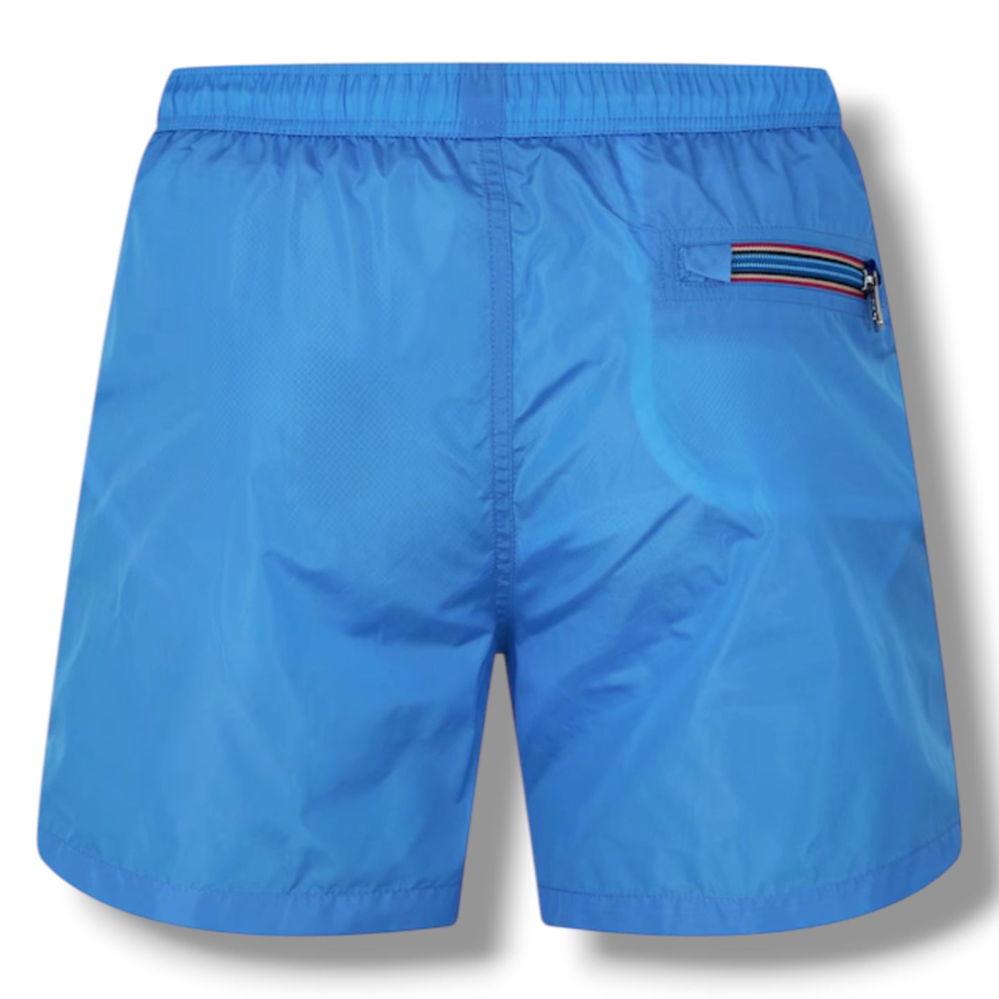 MONCLER LOGO SWIM SHORTS BRIGHT BLUE