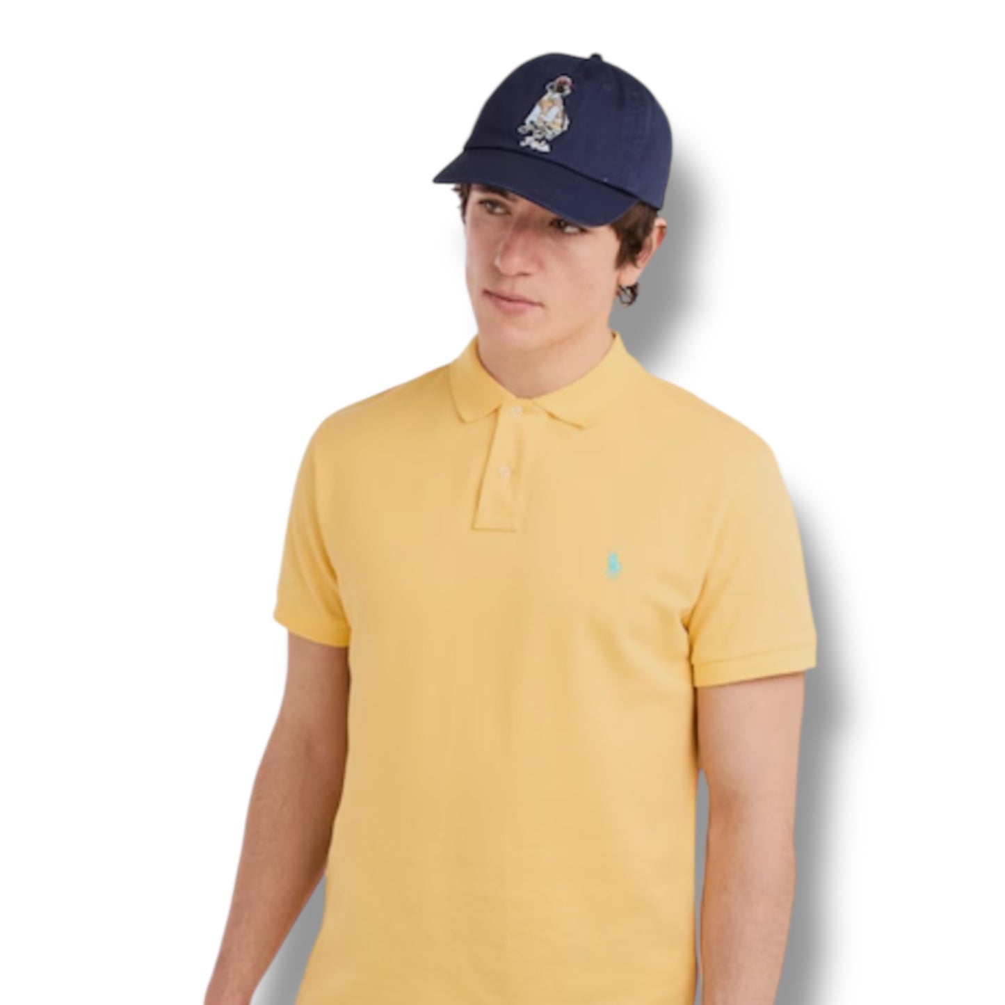 RALPH LAUREN CUSTOM FIT POLO SHIRT YELLOW