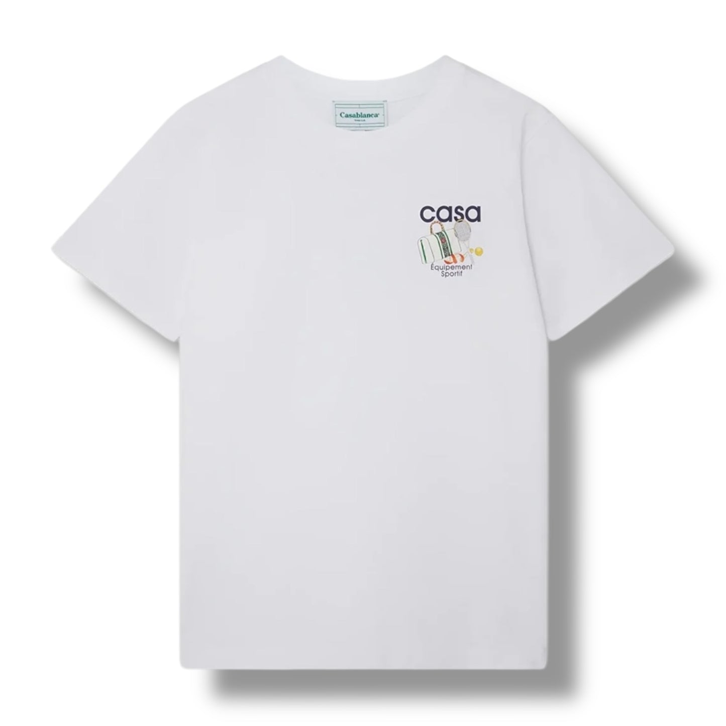 CASABLANCA EQUIPMENT SPORTIF T-SHIRT WHITE