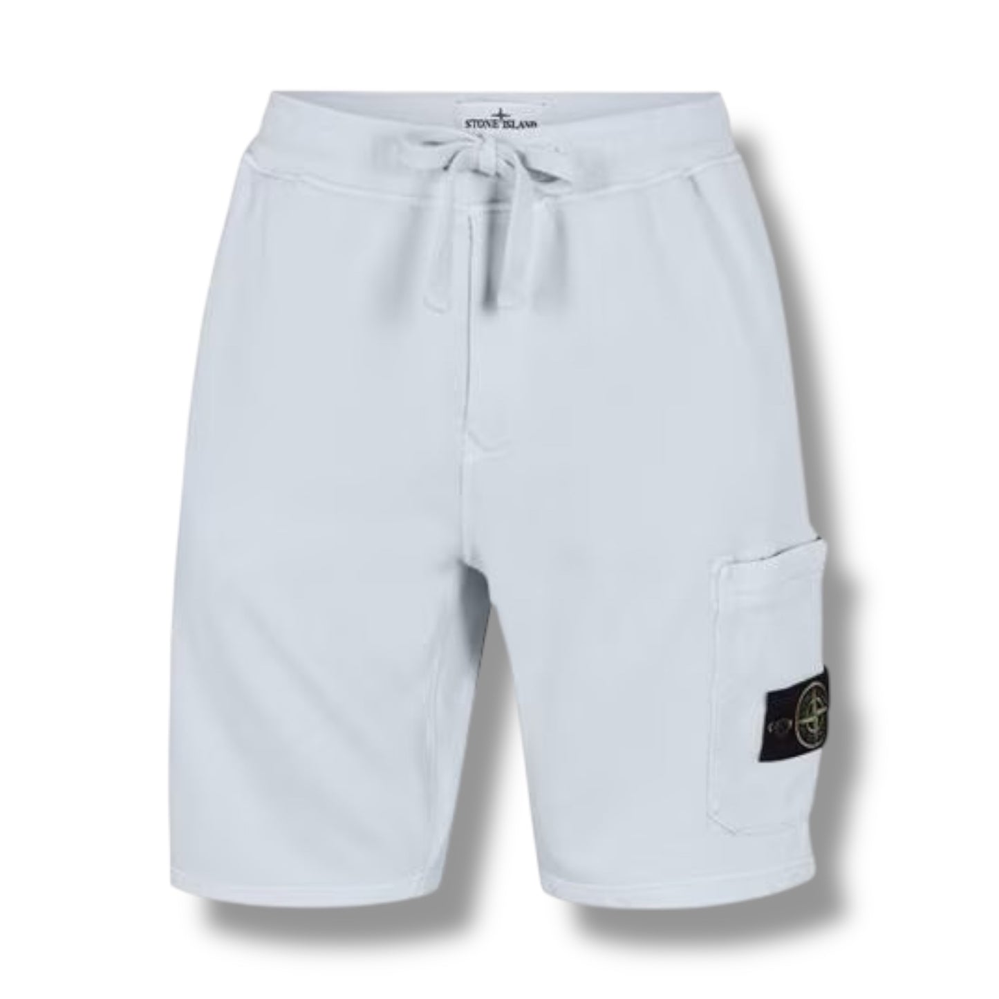STONE ISLAND BACK LOGO T-SHIRT & CARGO JERSEY SHORTS SET SKY BLUE