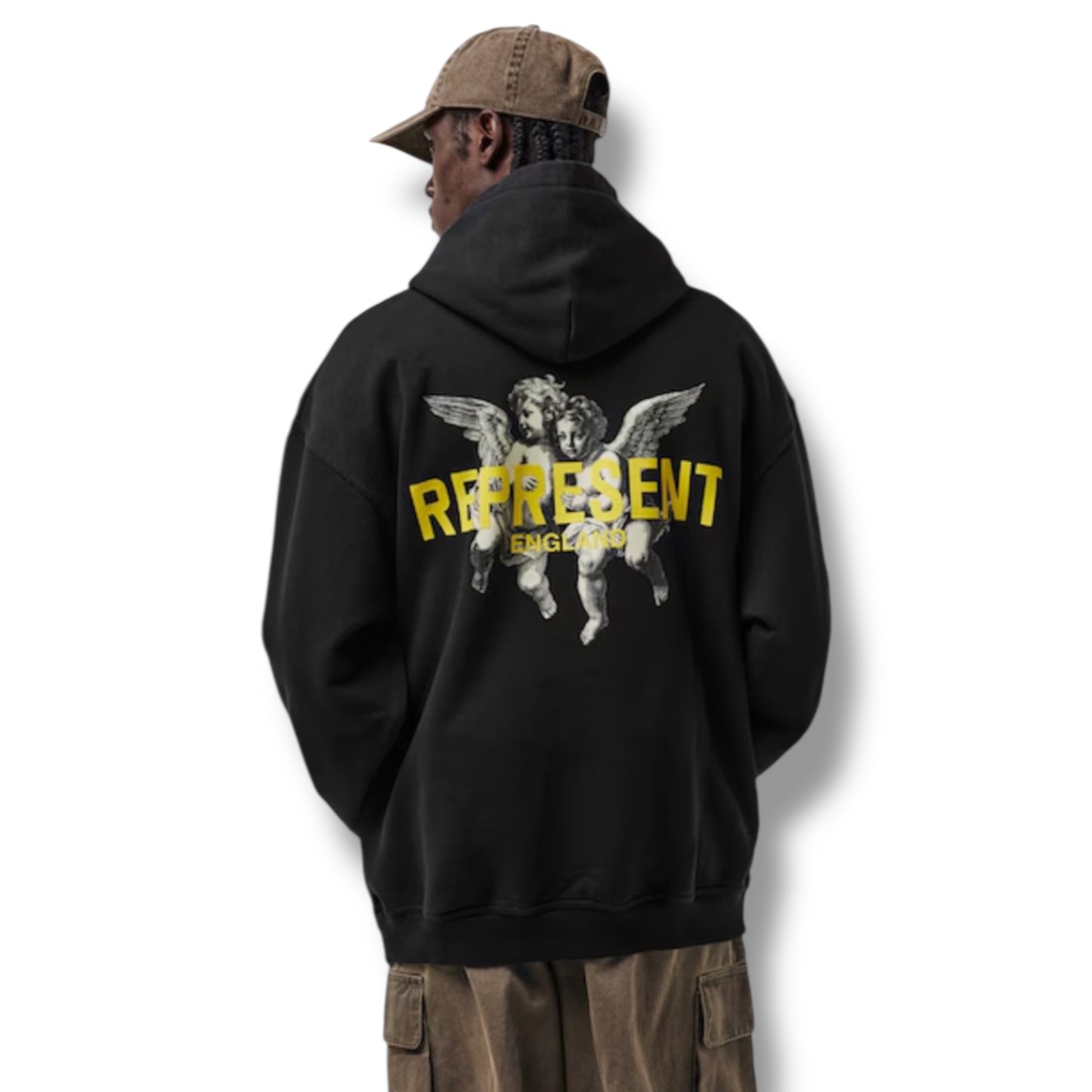 REPRESENT ANGEL R OTTH HOODIE BLACK
