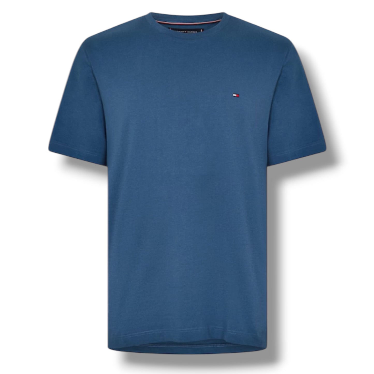 TOMMY HILFIGER SMALL LOGO T-SHIRT & SWIM SHORTS SET SEA BLUE & GREEN