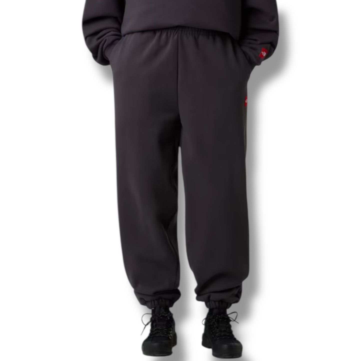 THE NORTH FACE TNF RED BOX OTTH HOODED FULL TRACKSUIT GREY