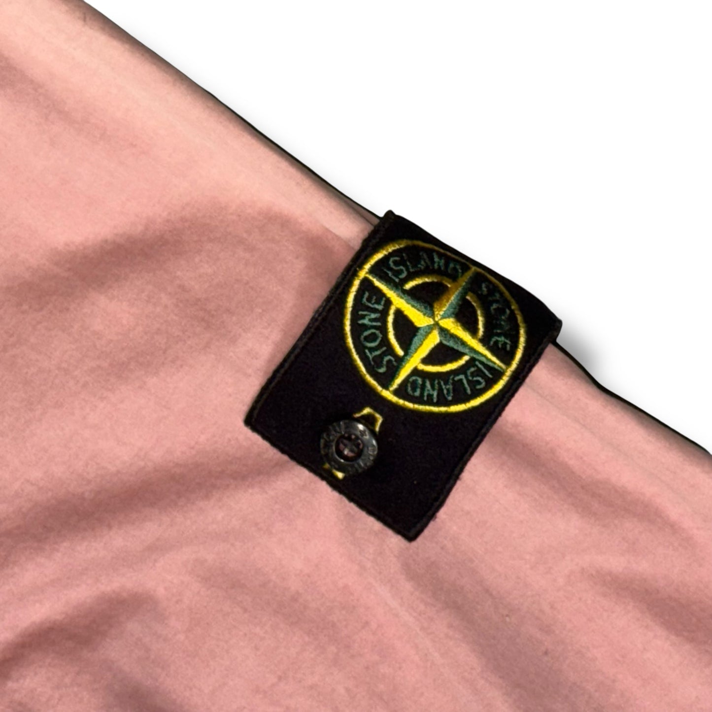 STONE ISLAND ZIP UP OVERSHIRT ROSE PINK