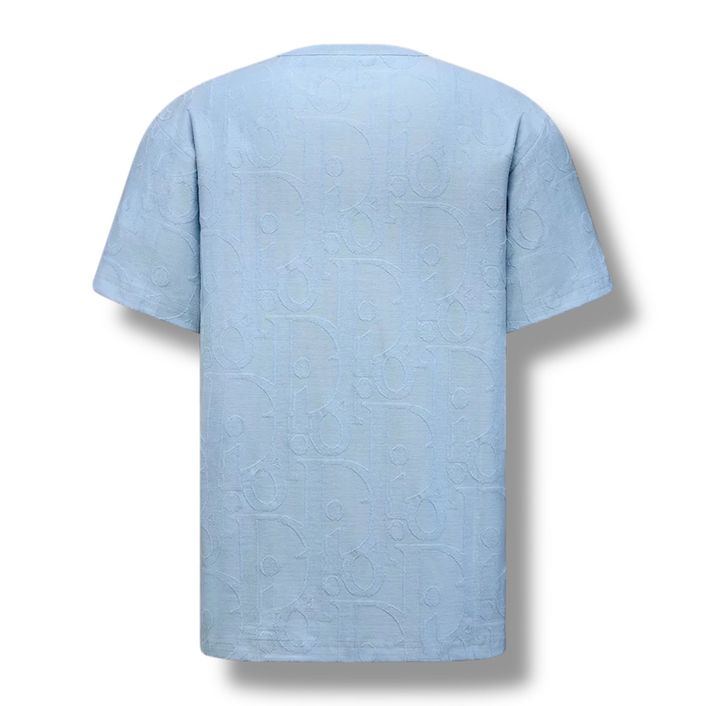 DIOR OBLIQUE ALL OVER LOGO T-SHIRT SKY BLUE