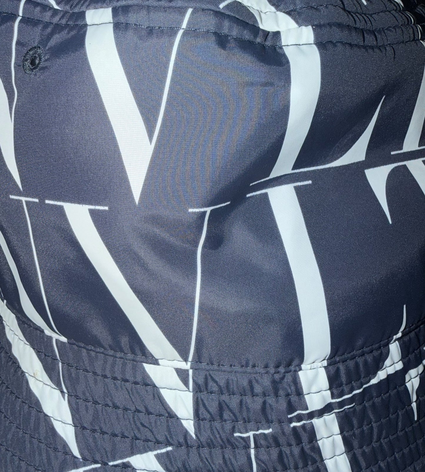 VALENTINO VLTN BUCKET HAT NYLON NAVY BLUE