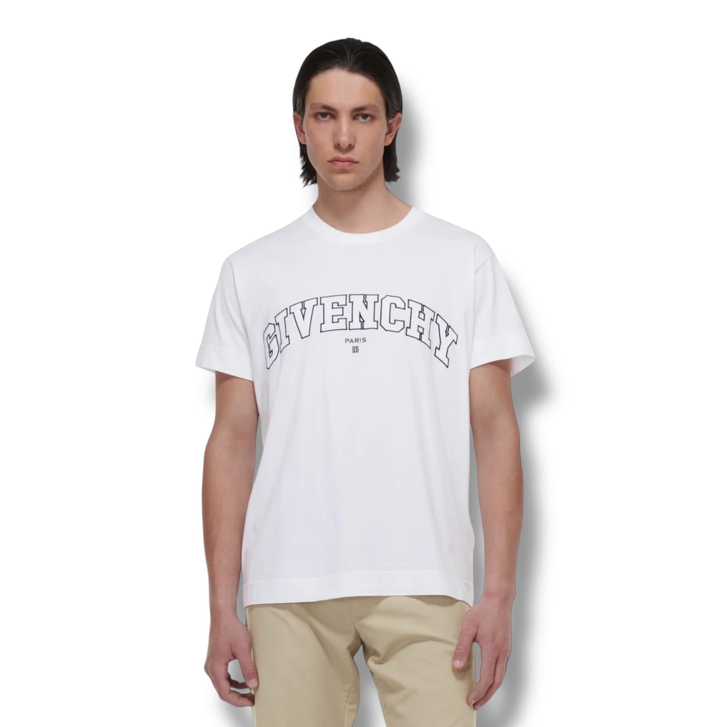 GIVENCHY COLLEGE LOGO T-SHIRT WHITE