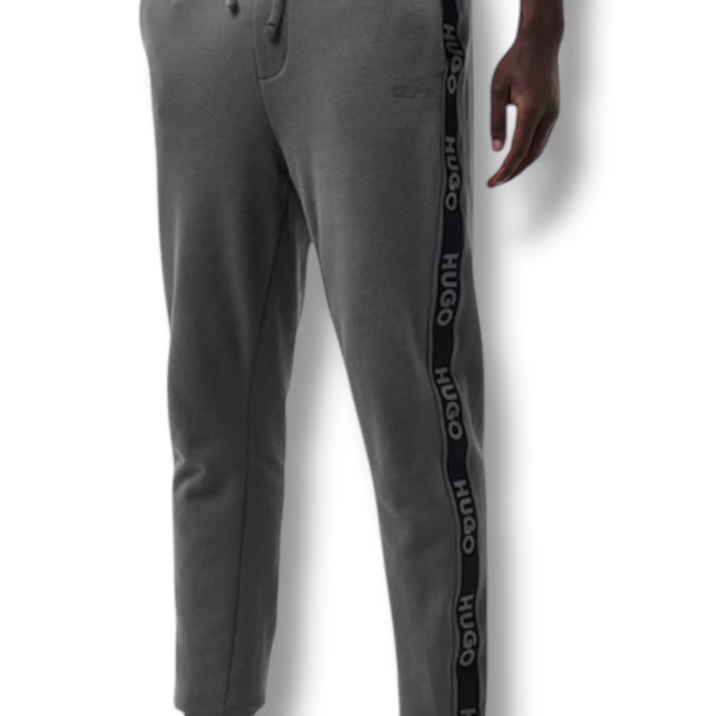 HUGO TAPE CREWNECK FULL TRACKSUIT GREY