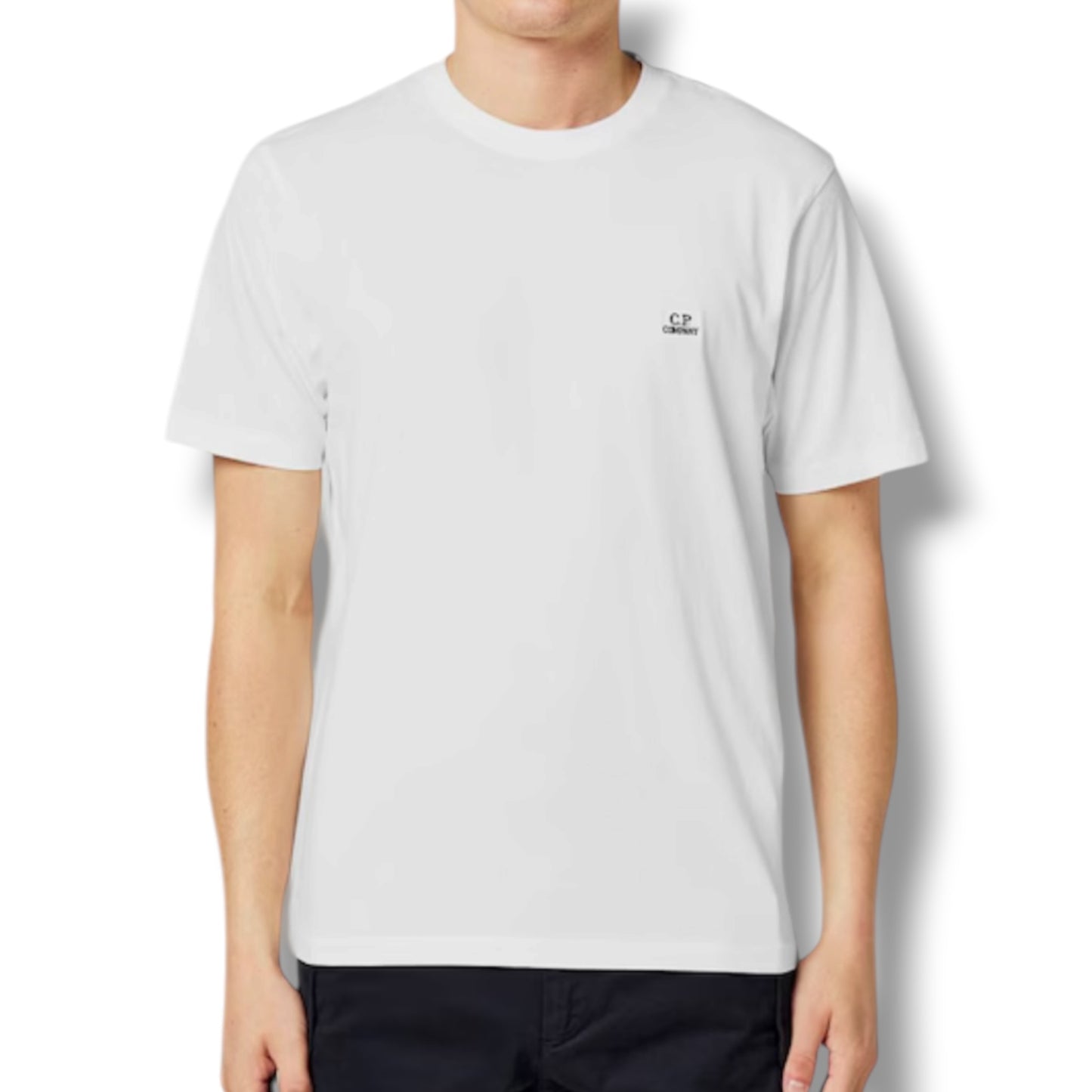 CP COMPANY SMALL LOGO T-SHIRT WHITE