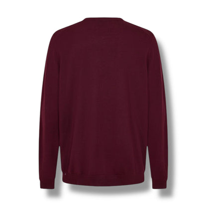HUGO BOSS THIN KNIT SWEATER BURGUNDY