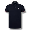 MONCLER LOGO POLO SHIRT NAVY BLUE