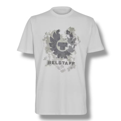 BELSTAFF DIGITAL CHEST LOGO T-SHIRT WHITE
