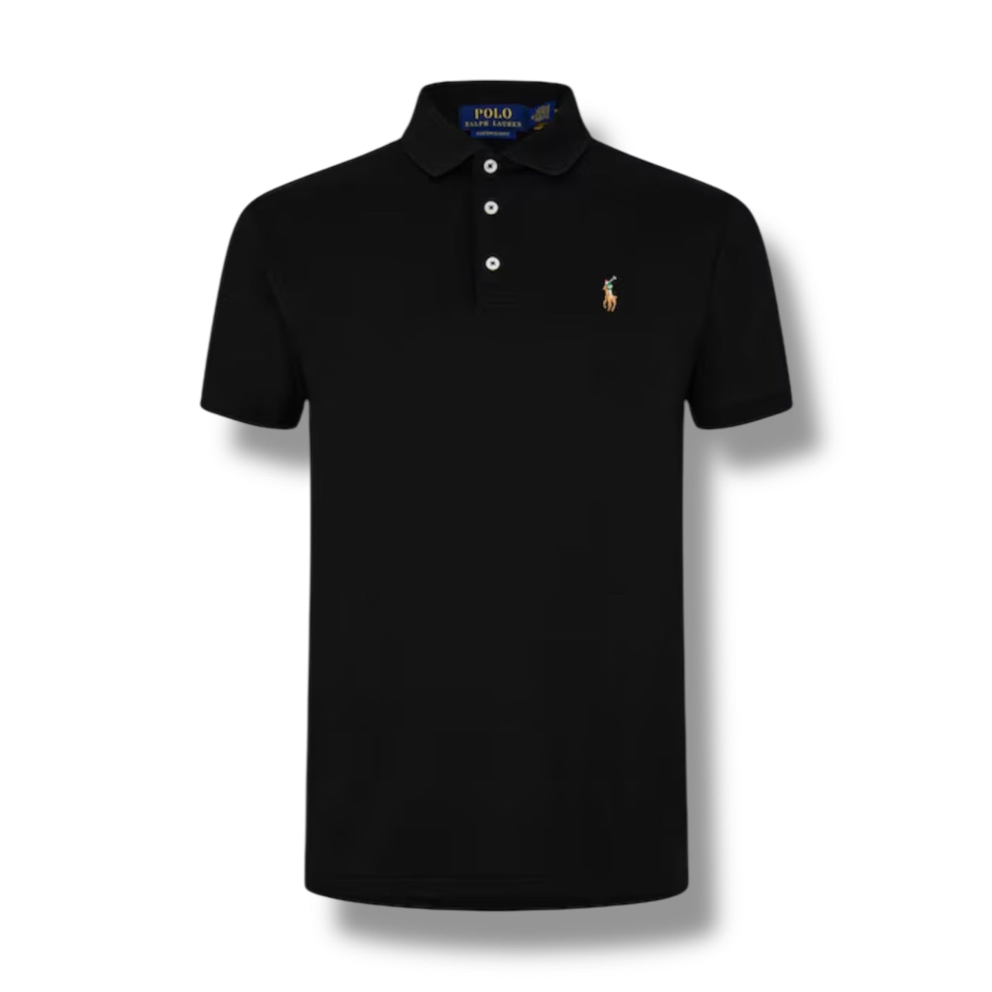 RALPH LAUREN SLIM FIT POLO SHIRT BLACK