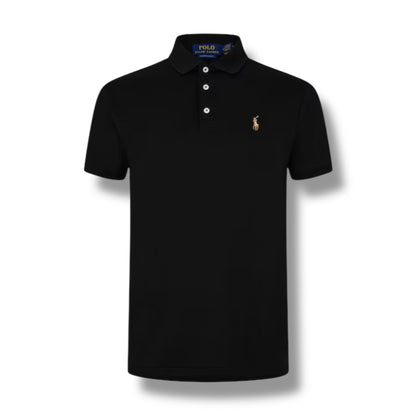 RALPH LAUREN SLIM FIT POLO SHIRT BLACK