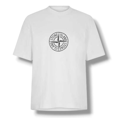 STONE ISLAND ENGINEERING LOGO T-SHIRT WHITE