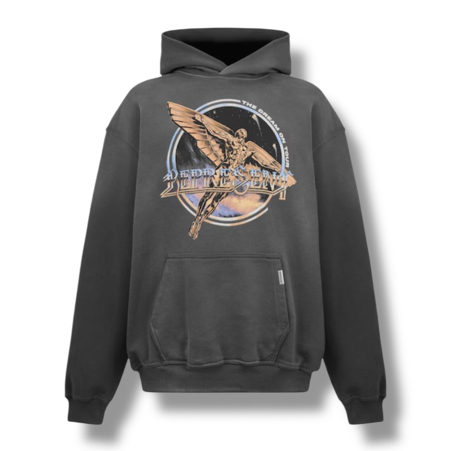 REPRESENT GOLDEN TOUR OTTH HOODIE WASHED GREY
