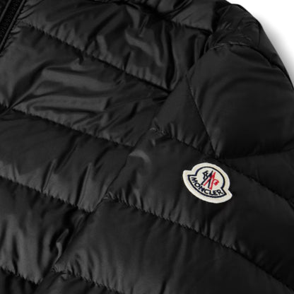 MONCLER VERM HOODED PUFFER JACKET BLACK