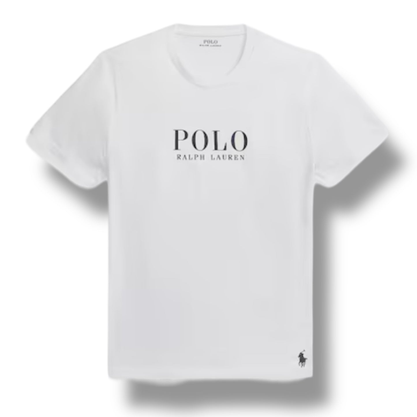 RALPH LAUREN POLO BIG LOGO T-SHIRT & SWIM SHORTS SET WHITE & RED
