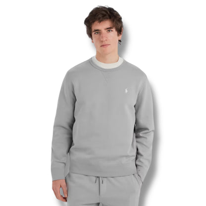 RALPH LAUREN TECH CREWNECK SWEATSHIRT SOFT GREY