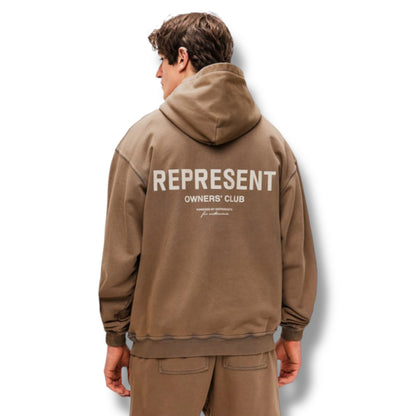 REPRESENT OWNERS CLUB OTTH HOODIE ALMOND BROWN