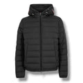 MONCLER VERM HOODED PUFFER JACKET BLACK