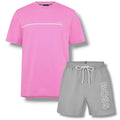HUGO BOSS STORM T-SHIRT & SWIM SET PINK & GREY