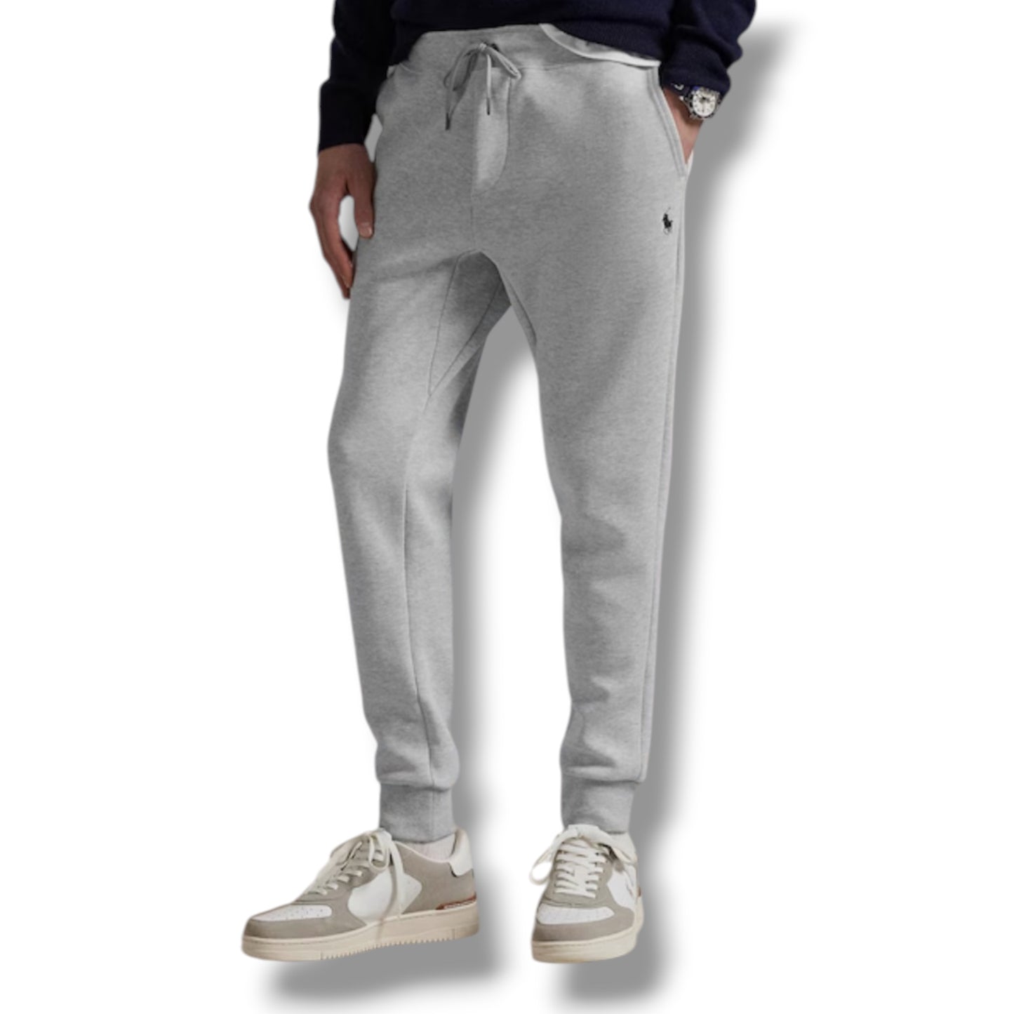 RALPH LAUREN TECH FULL ZIP HOODED TRACKSUIT HEATHER GREY