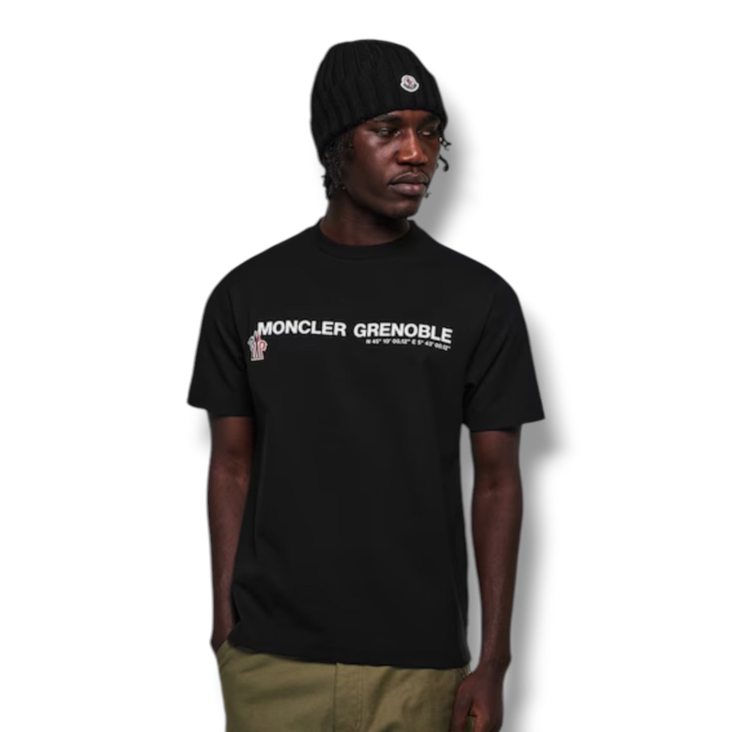 MONCLER GRENOBLE LOGO T-SHIRT BLACK