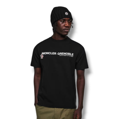 MONCLER GRENOBLE LOGO T-SHIRT BLACK