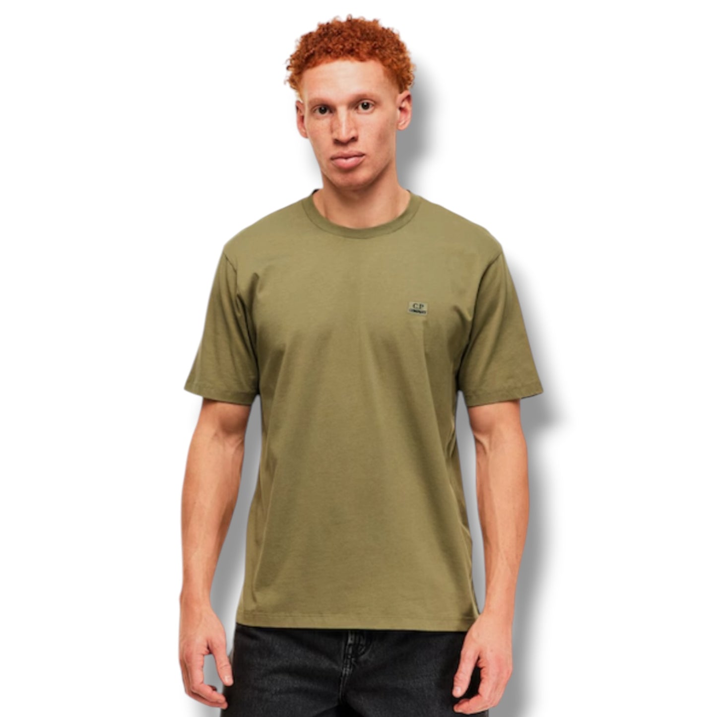 CP COMPANY SMALL LOGO T-SHIRT HERB GREEN