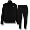 RALPH LAUREN TECH 1/4 ZIP SWEATSHIRT FULL TRACKSUIT BLACK