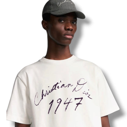 DIOR 1947 HANDWRITTEN T-SHIRT WHITE