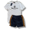 AQUASCUTUM T-SHIRT & SWIM SHORTS SET WHITE *SALE*