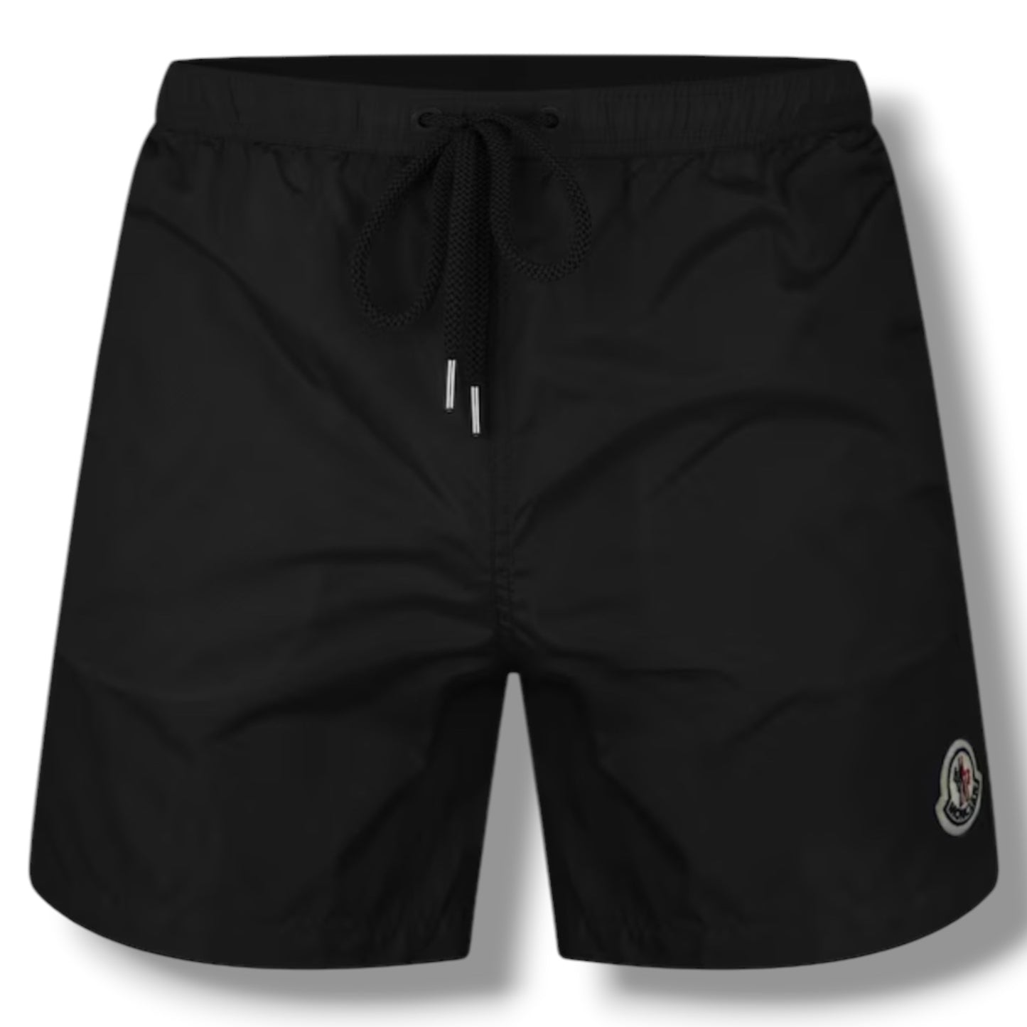 MONCLER LOGO SWIM SHORTS BLACK