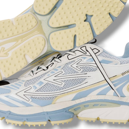 OFF WHITE BE RIGHT BACK TRAINERS GREY & SKY BLUE