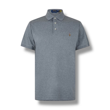 RALPH LAUREN SLIM FIT POLO SHIRT STEEL GREY