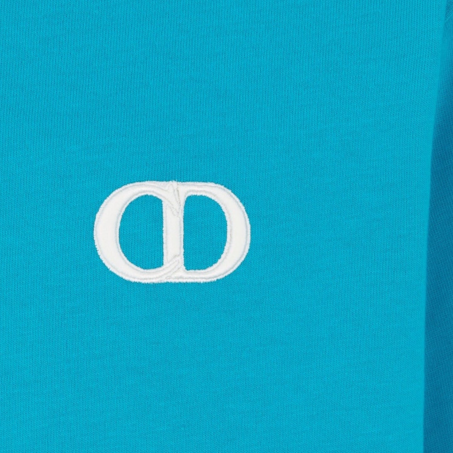 DIOR CD ICON LOGO T-SHIRT TEAL BLUE