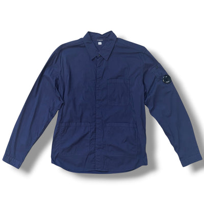 CP COMPANY PRESS STUD CHROME R OVERSHIRT NAVY BLUE