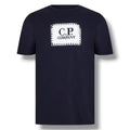 CP COMPANY STAMP LOGO T-SHIRT NAVY BLUE