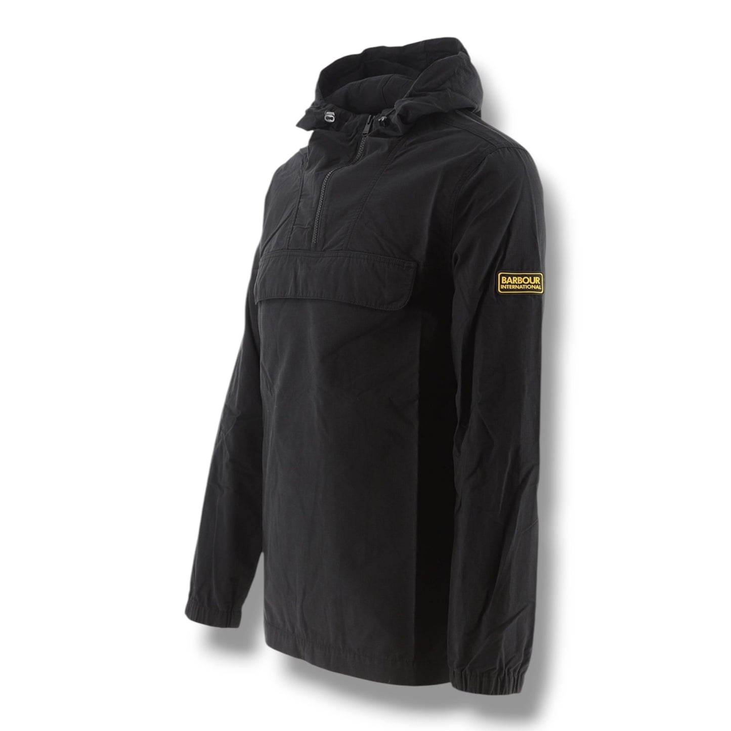 BARBOUR INTERNATIONAL POP OVER HEAD SMOCK JACKET BLACK