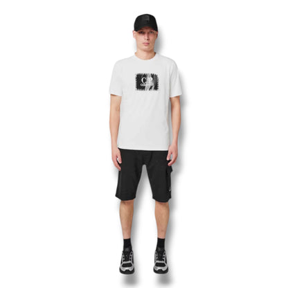 CP COMPANY STAMP LOGO T-SHIRT WHITE