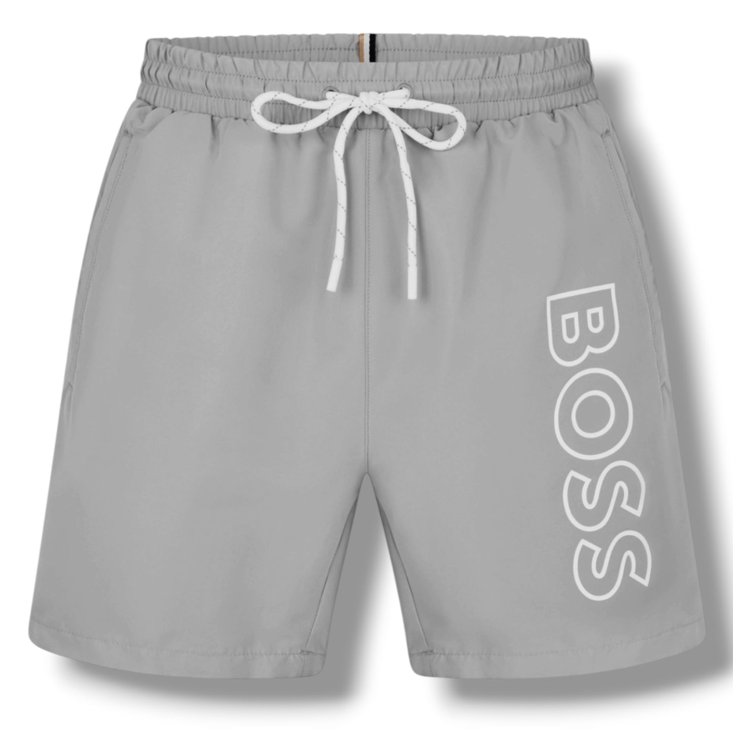 HUGO BOSS STORM T-SHIRT & SWIM SET CORAL RED & GREY