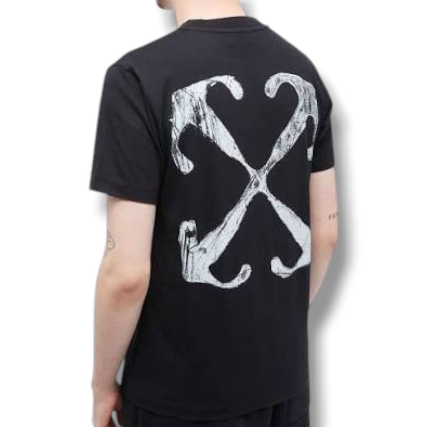 OFF WHITE SCRATCH SKATE ARROWS T-SHIRT BLACK