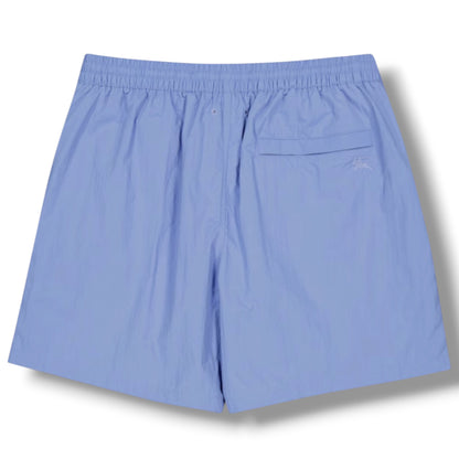 BURBERRY SIDE CHECK TRIM SWIM SHORTS LIGHT BLUE