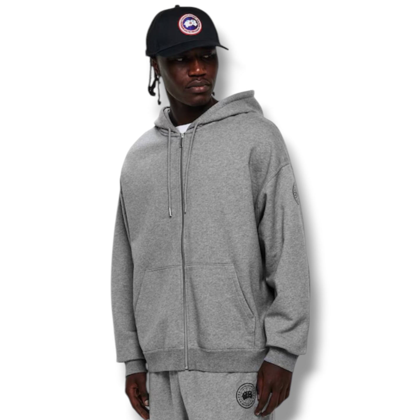CANADA GOOSE ROVE FULL ZIP HOODED TRACKSUIT GREY